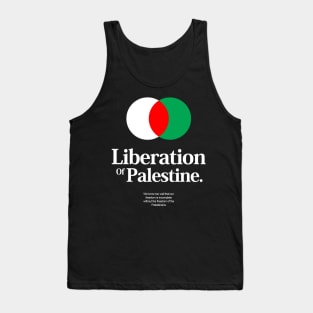 Liberation Of Palestine Tank Top